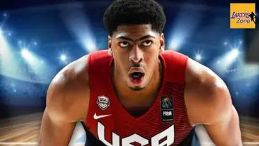 Anthony Davis with Team USA