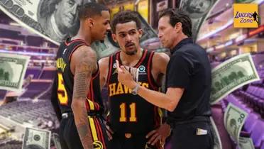 Dejounte Murray, Trae Young of the Atlanta Hawks