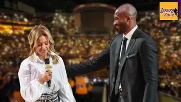 Jeanie Buss and Kobe Bryant