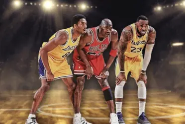 Kobe Bryant, Michael Jordan and LeBron James
