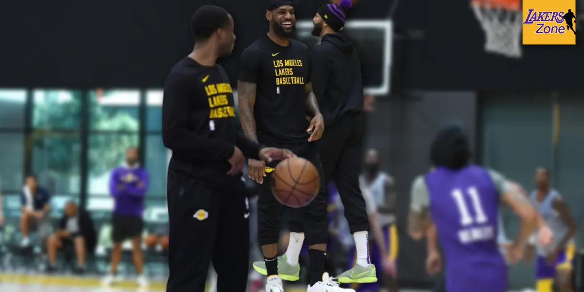 Lakers at Practice