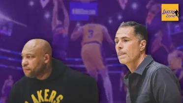 Lakers HC Darvin Ham and GM Rob Pelinka