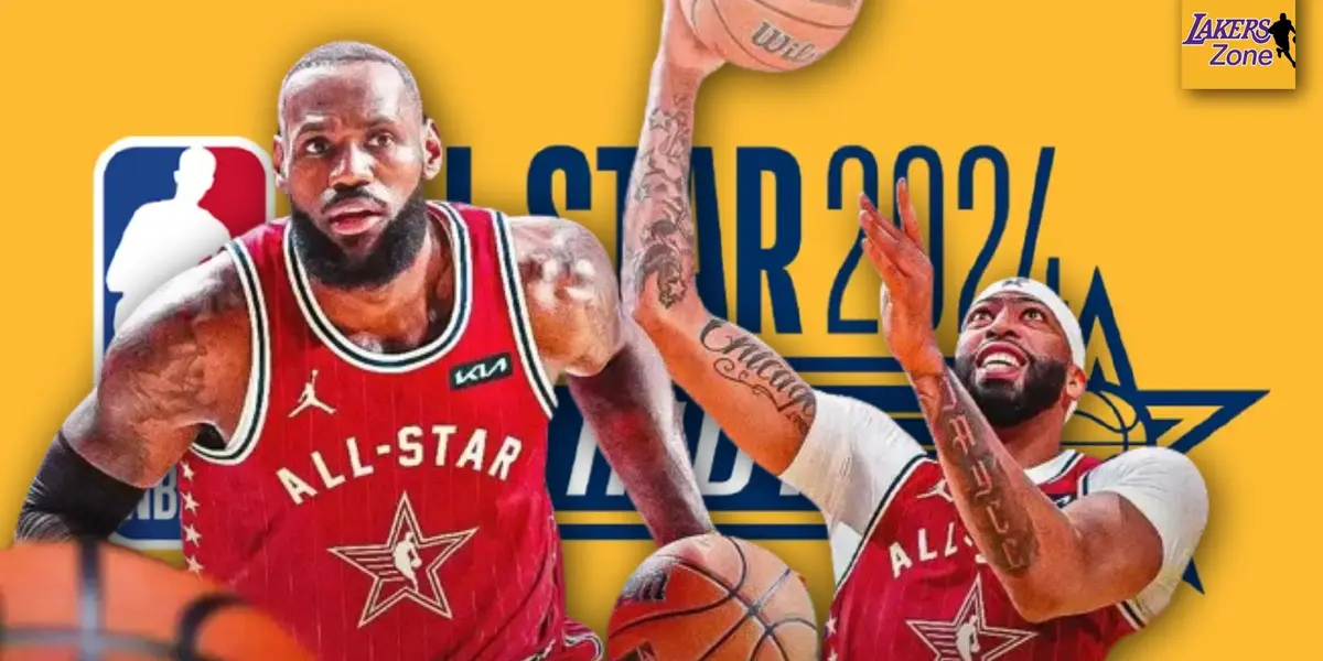 LeBron James and Anthony Davis at All-Star