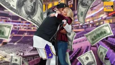 LeBron James and Jeanie Buss