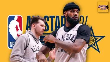 Luka Doncic and LeBron James