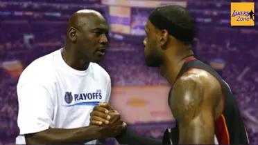 Michael Jordan and LeBron James