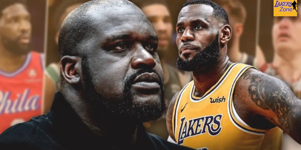Shaquille O'Neal and LeBron James