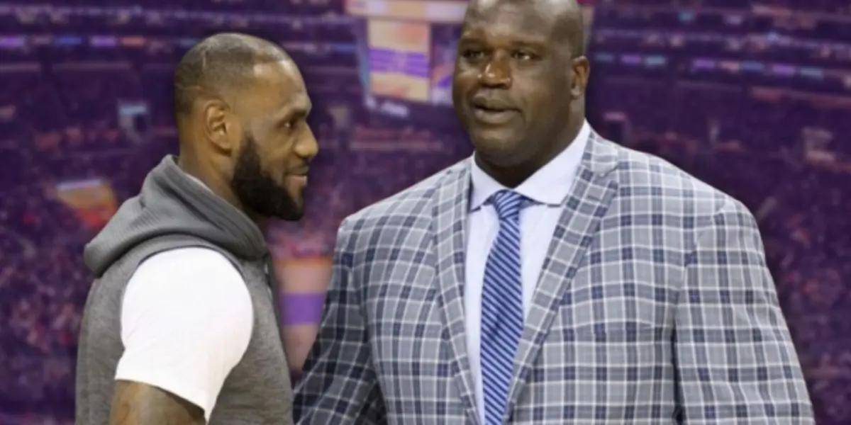 Shaquille O'Neal and LeBron James are two Lakers icons, they have shown up in a recent video