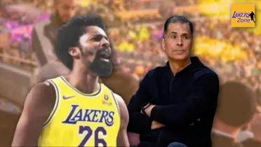 Spencer Dinwiddie and Rob Pelinka