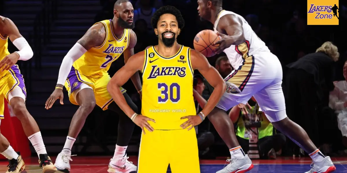 Spencer Dinwiddie was present at the Lakers-Pelicans