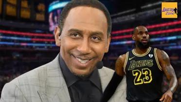 Stephen A. Smith and LeBron James