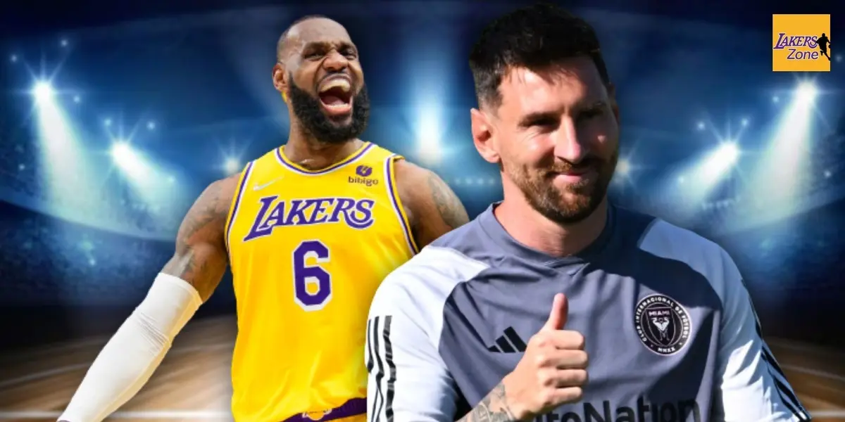 The LA Lakers superstar LeBron James was present for Leo Messi's Inter Miami debut in the US, and what he did with the soccer GOAT surprised