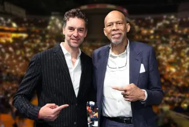 The Lakers showtime era legend Kareem Abdul-Jabbar wasn't able to make it, Gasol's message to the Lakers showtimeerea legend