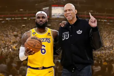 The Lakers superstar LeBron James attended the LA Rams game on Sunday night and shouted showtime era legend Kareem Abdul-Jabbar