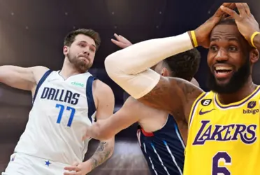 The Lakers superstar LeBron James has reacted to a crazy move from the Mavs Luka Doncic