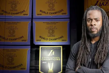 The Lakers unveiled an IST banner and 'Undisputed' analyst Richard Sherman went savage on them