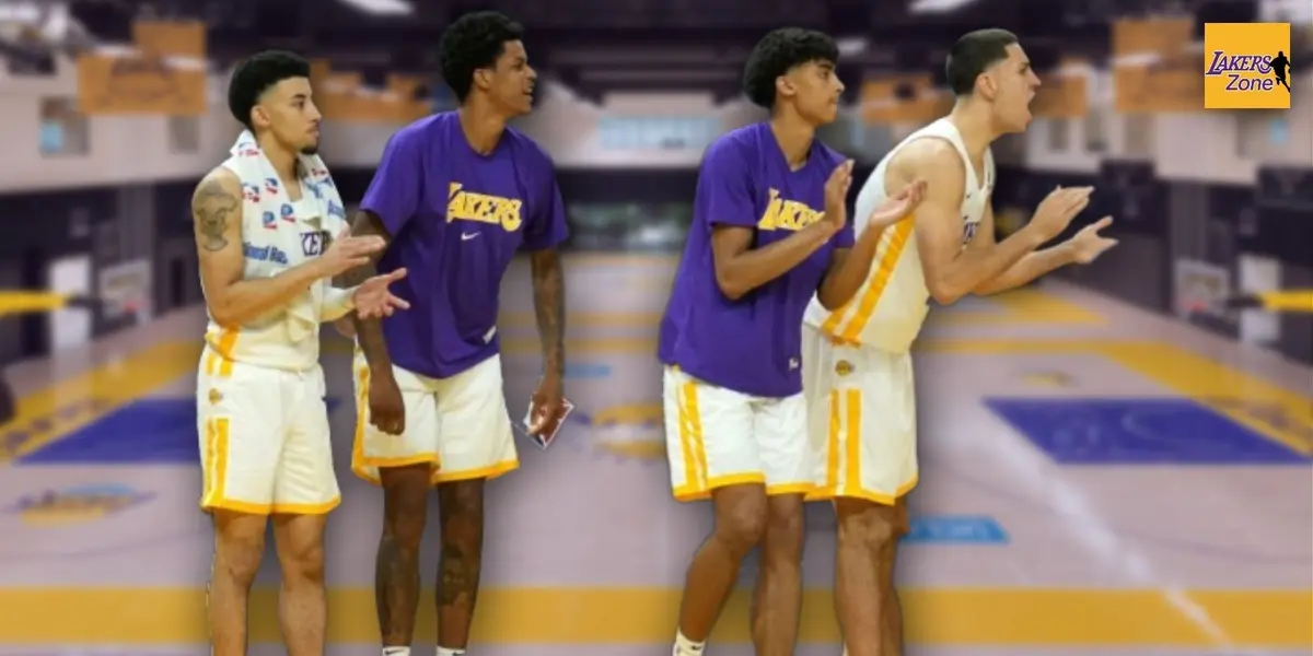The NBA draft is getting closer, and the Lakers brought today a young group to work for them