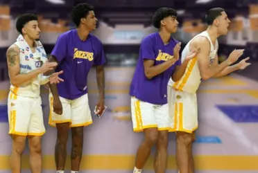 The NBA draft is getting closer, and the Lakers brought today a young group to work for them