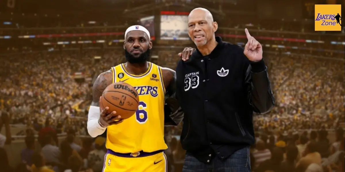 The Lakers superstar LeBron James attended the LA Rams game on Sunday night and shouted showtime era legend Kareem Abdul-Jabbar