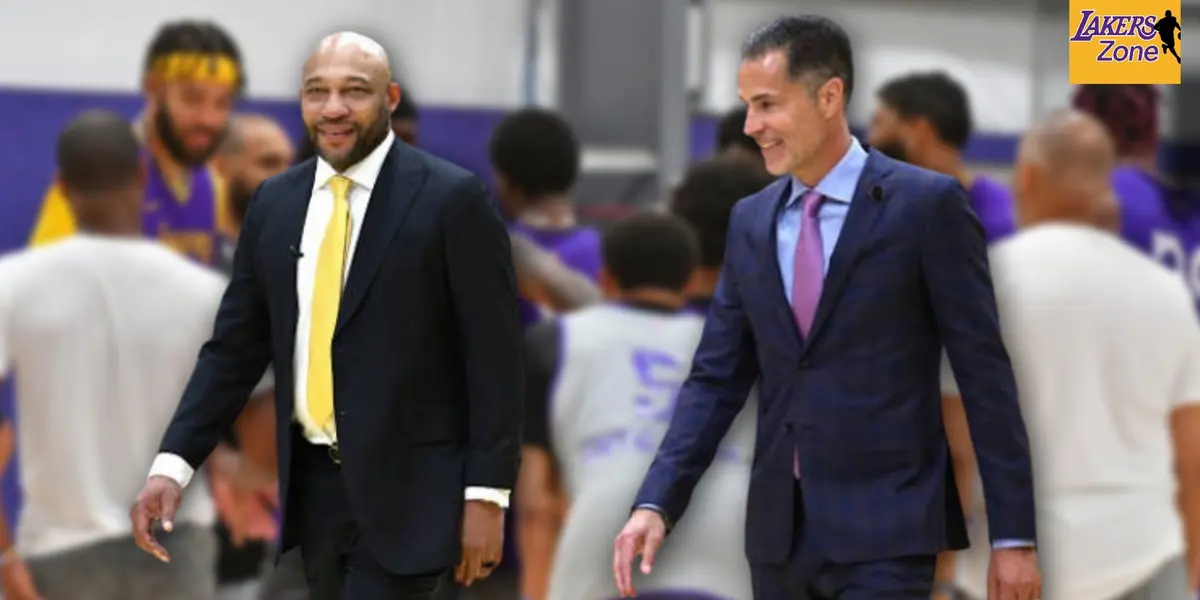 Darvin Ham and Rob Pelinka