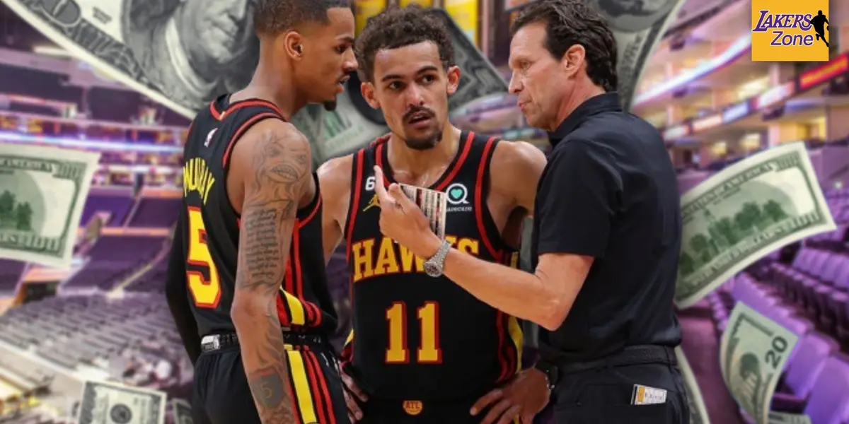 Dejounte Murray, Trae Young of the Atlanta Hawks