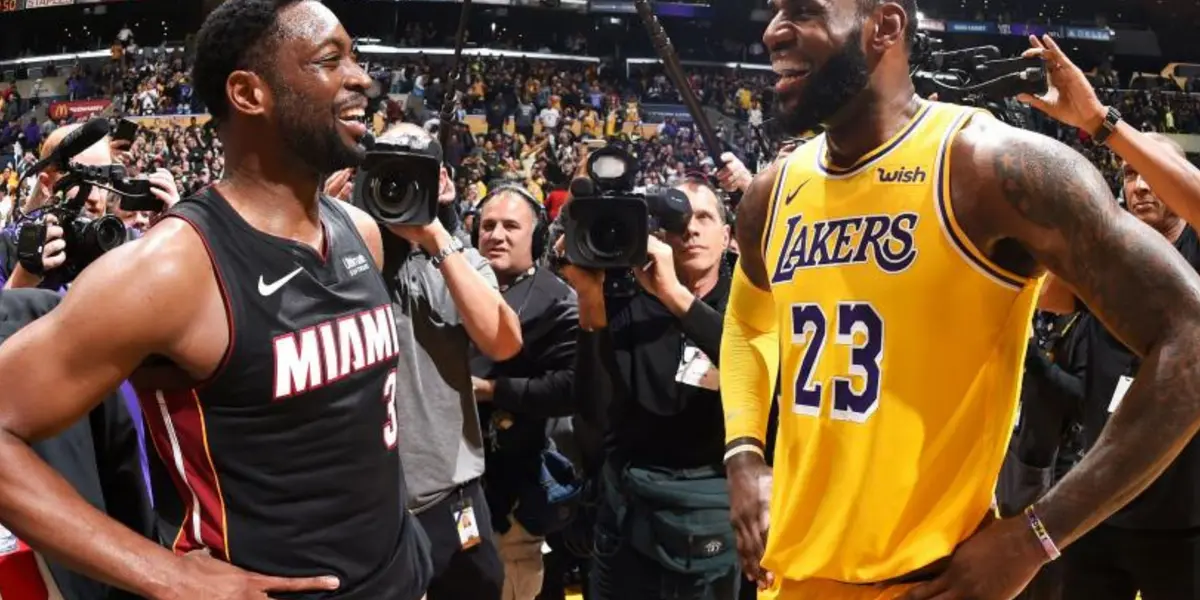 Former LeBron James teammate Dwyane Wade, recalls when the Miami Heat signed the King to their roster.