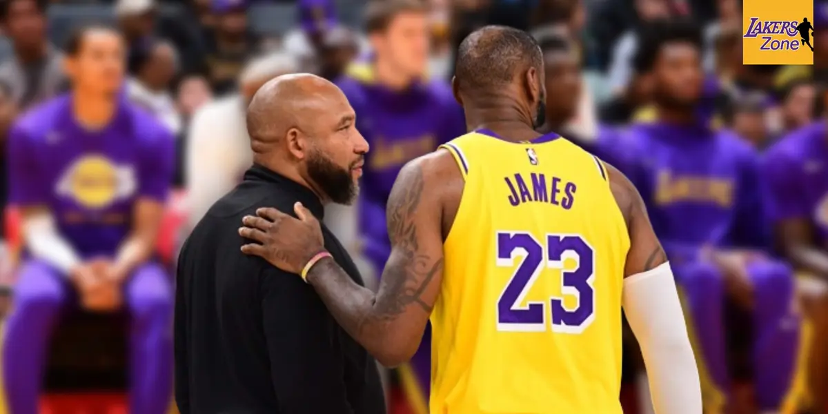 Lakers head coach Darvin Ham and superstar LeBron James