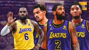 LeBron James, Trae Young, Kyrie Irving and Donovan Mitchell