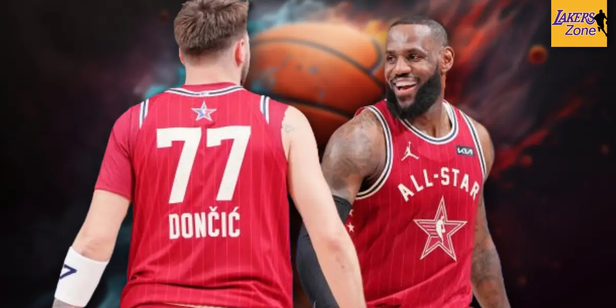 Luka Doncic and LeBron James