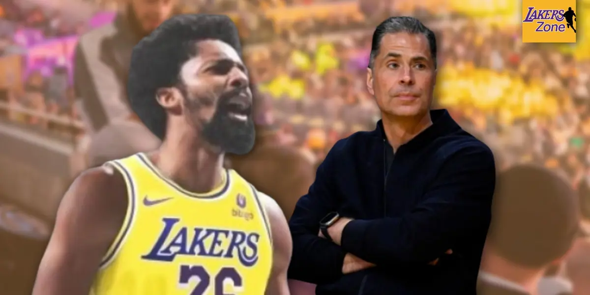 Spencer Dinwiddie and Rob Pelinka