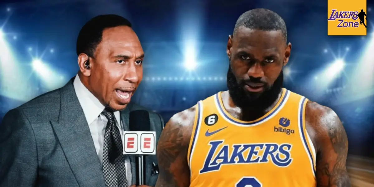 Stephen A. Smith and LeBron James