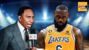 Stephen A. Smith and LeBron James