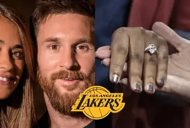 The athletes LeBron James and Messi have in common being married to their youth sweethearts, but they showed their love in different ways