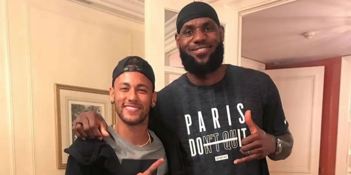 The Brazilian soccer superstar Neymar Jr. has been an avid fan of the NBA and LeBron for some time and has reacted to the Lakers star's latest milestone