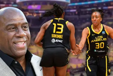 The LA Sparks got a victory on their first game of the season against the Mercury, and being at the Crypto.com Arena, a lot of basketball royalty was present