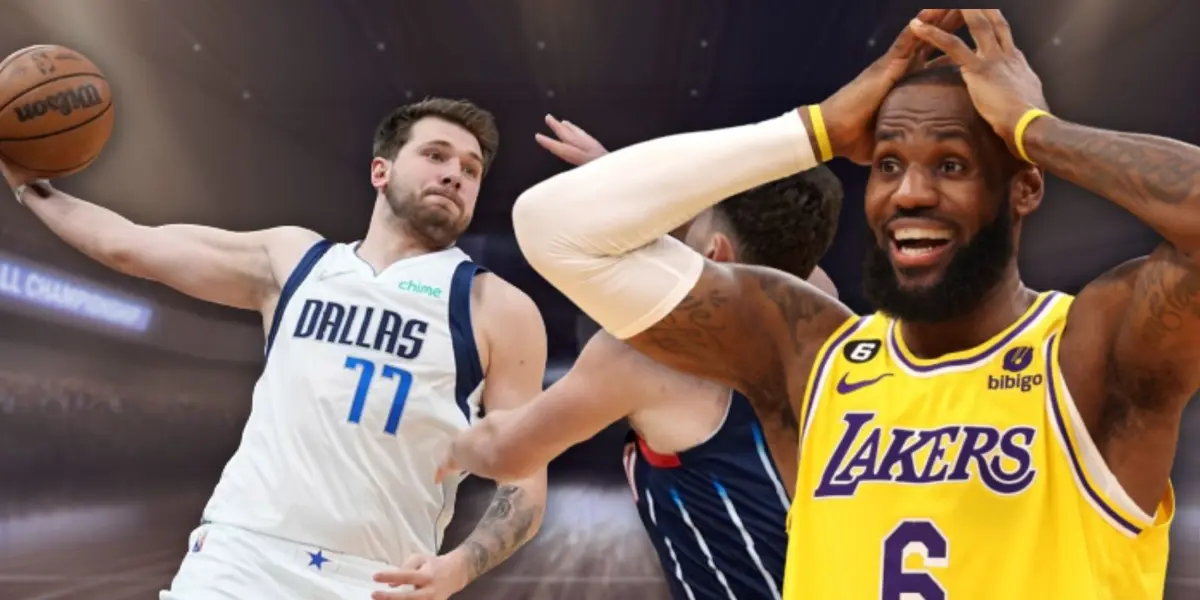 The Lakers superstar LeBron James has reacted to a crazy move from the Mavs Luka Doncic